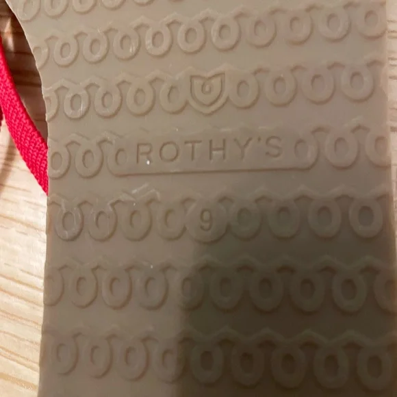 Rothy’s red flip flops size 9 - Picture 3 of 3